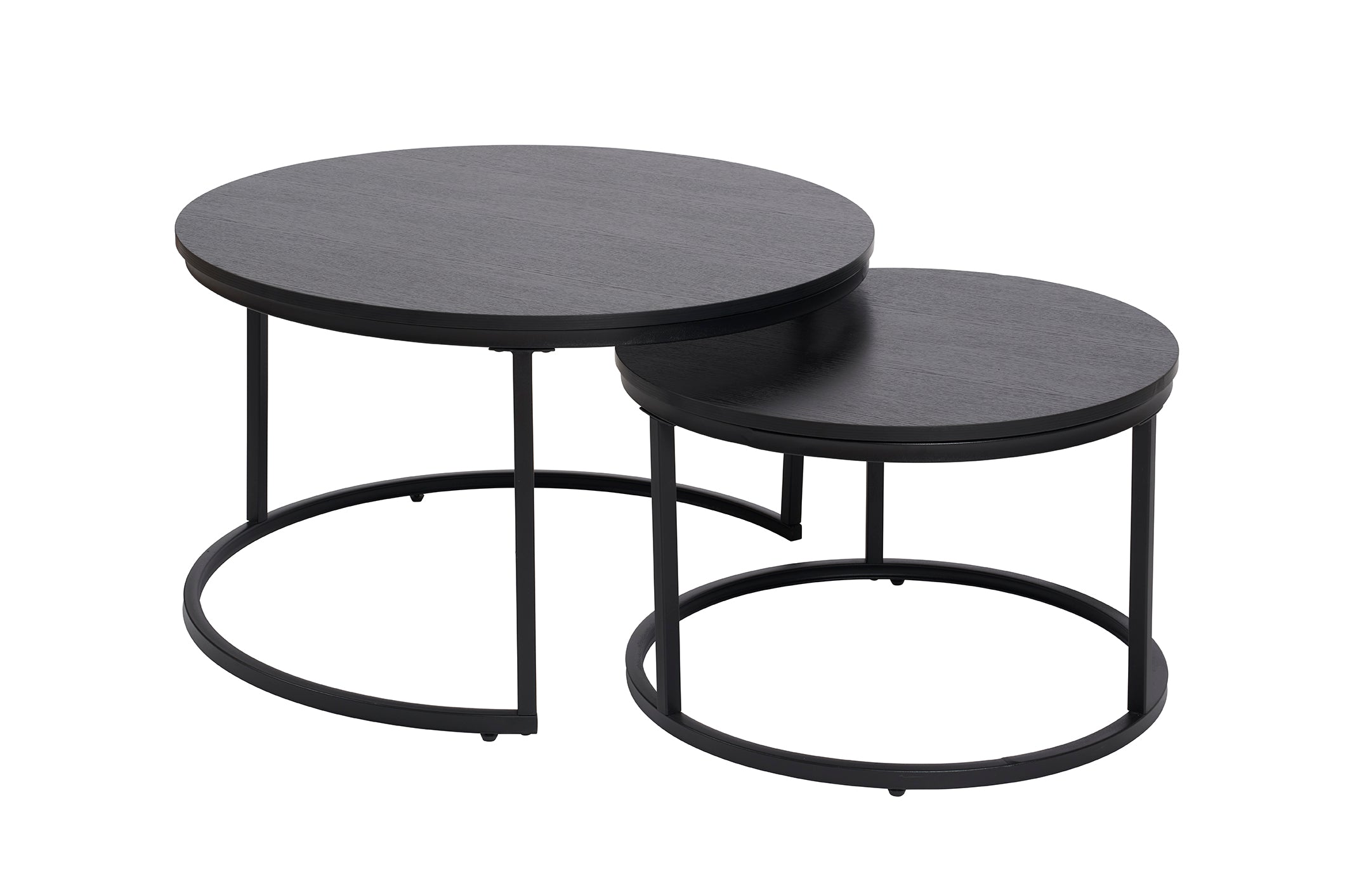 GBO - Table d'appoint Joy - Nero - 70 x H 45/50 x H 38 cm