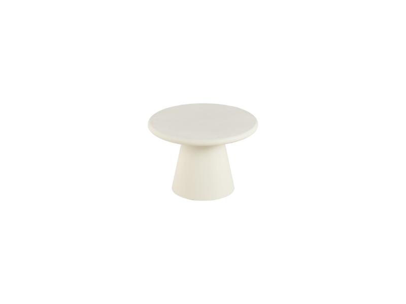 GBO – Cementex Ronde Salontafel – Witte kleur – SL2405 – Ø60xh41cm