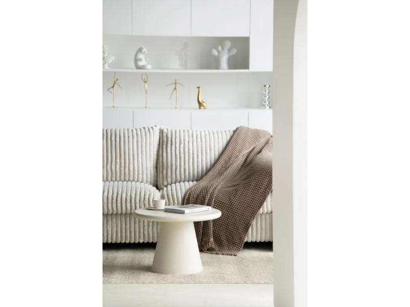 GBO – Cementex Ronde Salontafel – Witte kleur – SL2405 – Ø60xh41cm