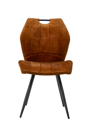 GBO - Eetkamerstoel ST1909-4 - Stof - Cognac - 51x46x45cm