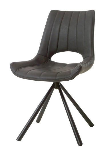 GBO - Eetkamerstoel ST2001 - Vintage PU - Zwart - 44x42x46cm