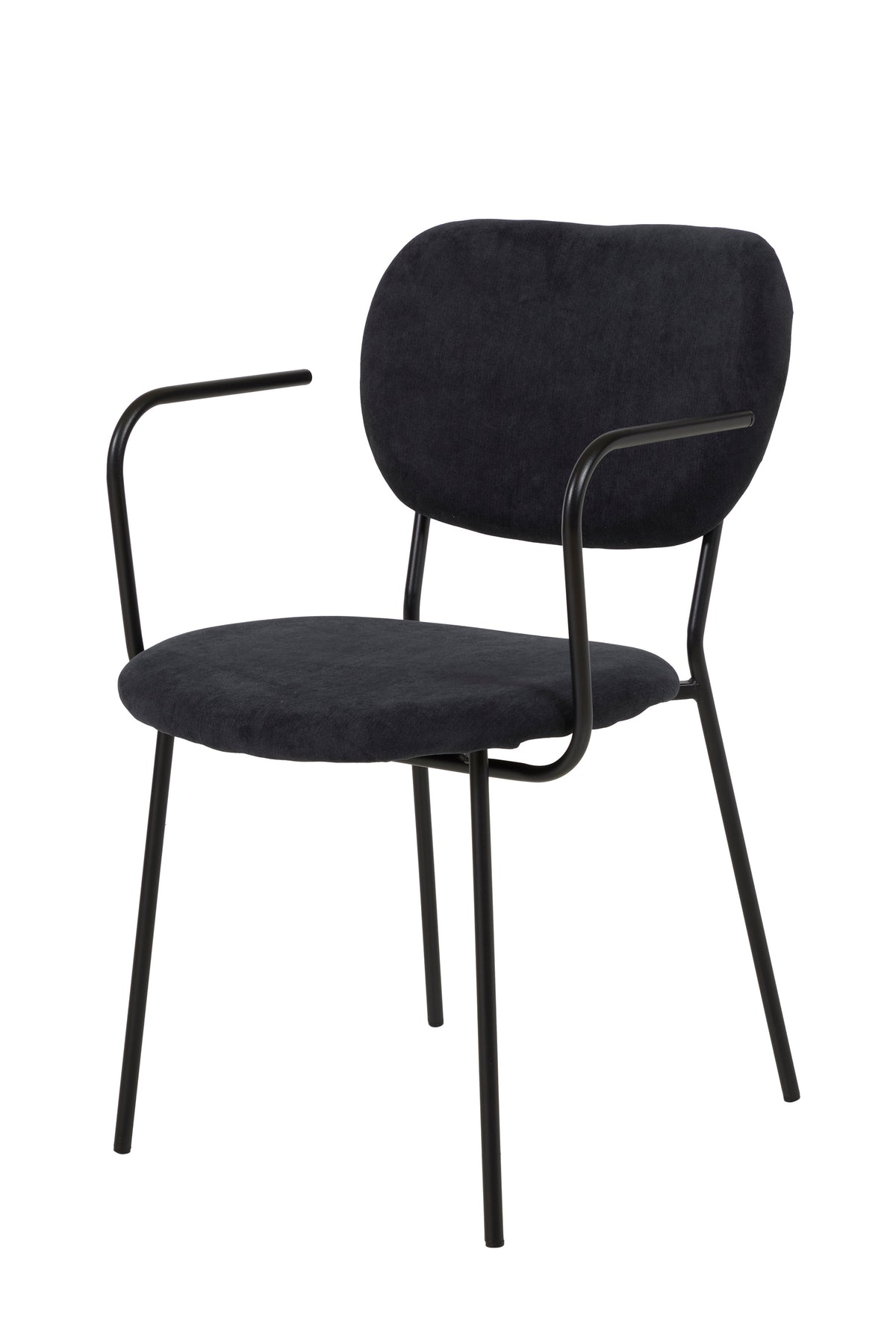 GBO - Chaise de salle à manger ST2103 - Tissu - Marron - H82xP48xL52 cm