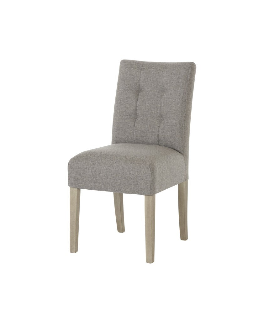 Meubar - Chaise de salle à manger Bristol - Tissu - Anthracite clair - 44 x 53 x 92 cm