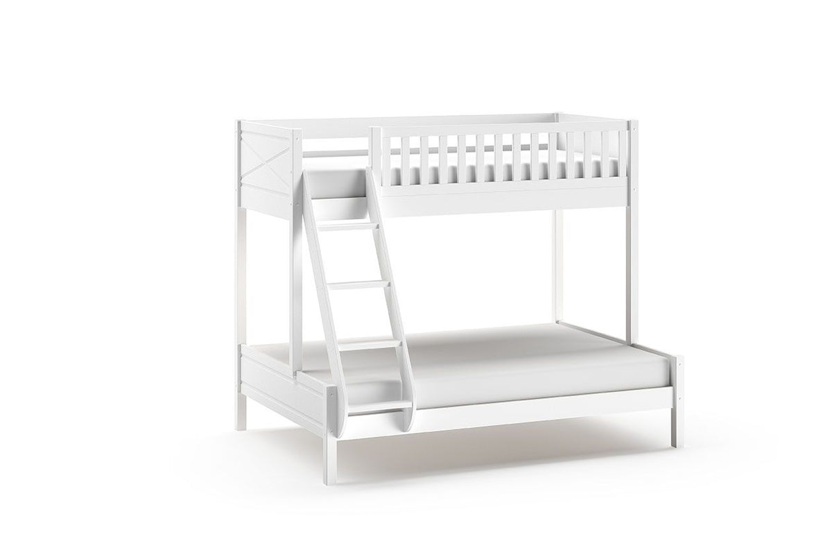 Vipack - Lit familial SCOTT - Blanc - 140x200 + 90x200 cm