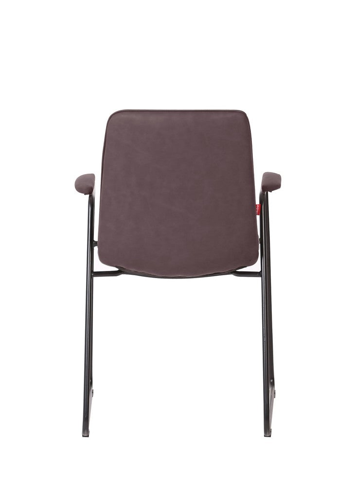Meubar - Chaise de salle à manger Samo - Similicuir - Taupe - 57 x 55 x 88 cm
