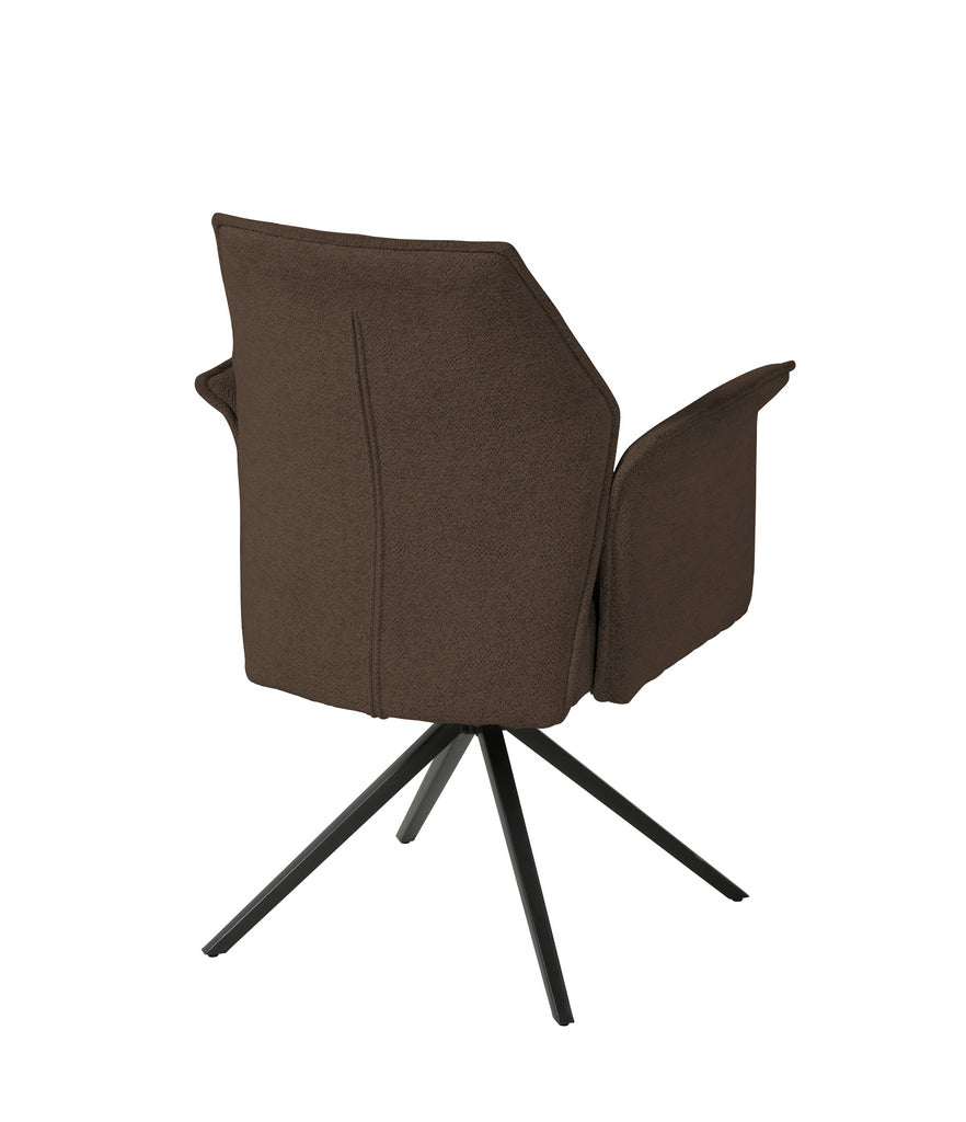 Meubar - Eetkamerstoel Trieste - Boucle - Stof - Taupe - 64x62x92 cm
