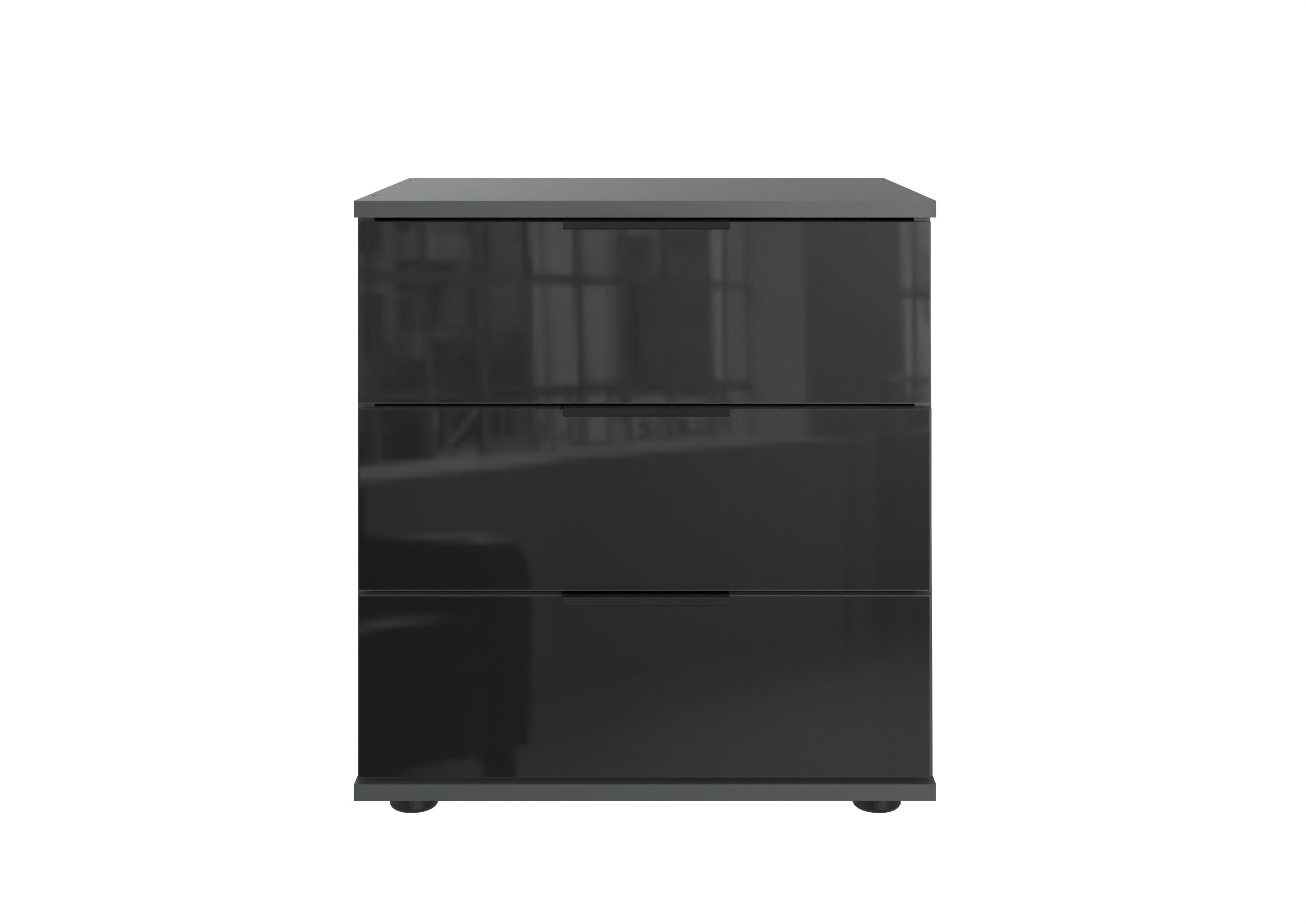 Wimex - Nachtkastje Saigon - E60703 - Grafiet/Zwart - 52x58x38cm