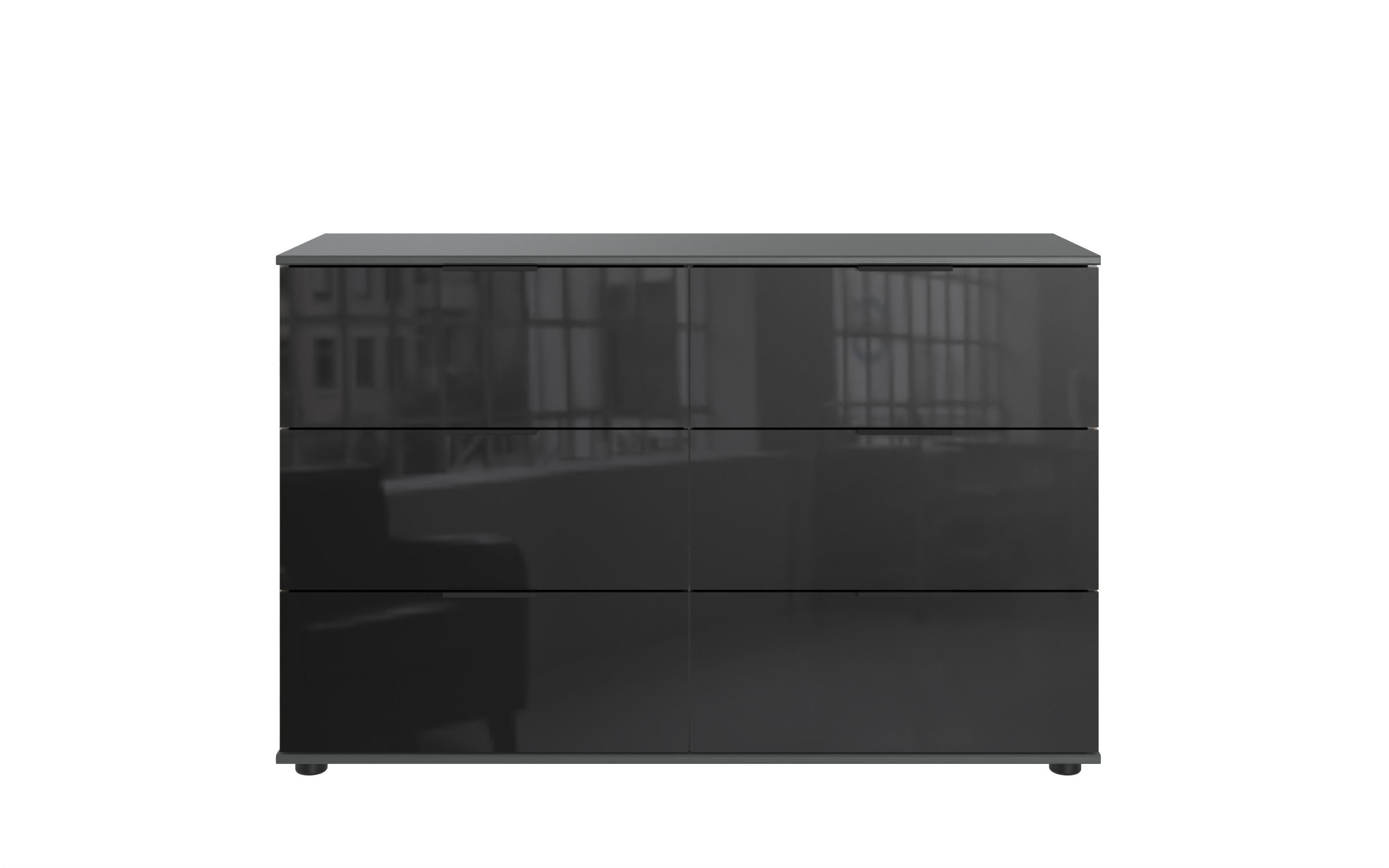 Wimex - Commode Saigon - E60705 - Graphite/Noir - 130x83x41cm