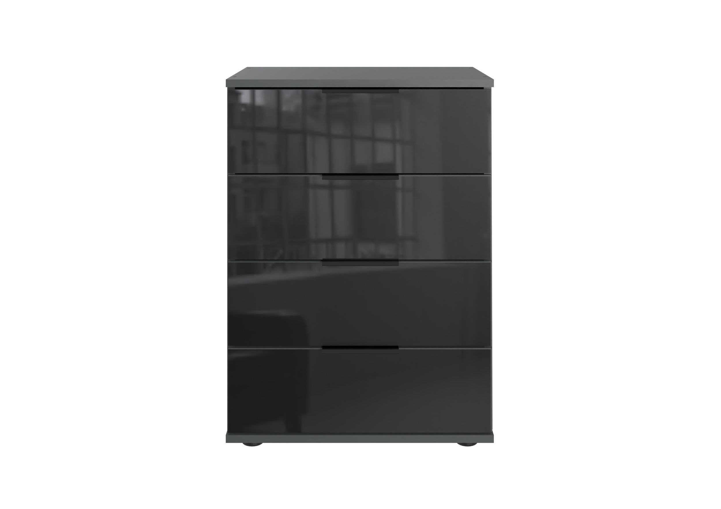 Wimex - Nachtkastje Saigon - E60765 - Grafiet/Zwart - 52x74x38cm