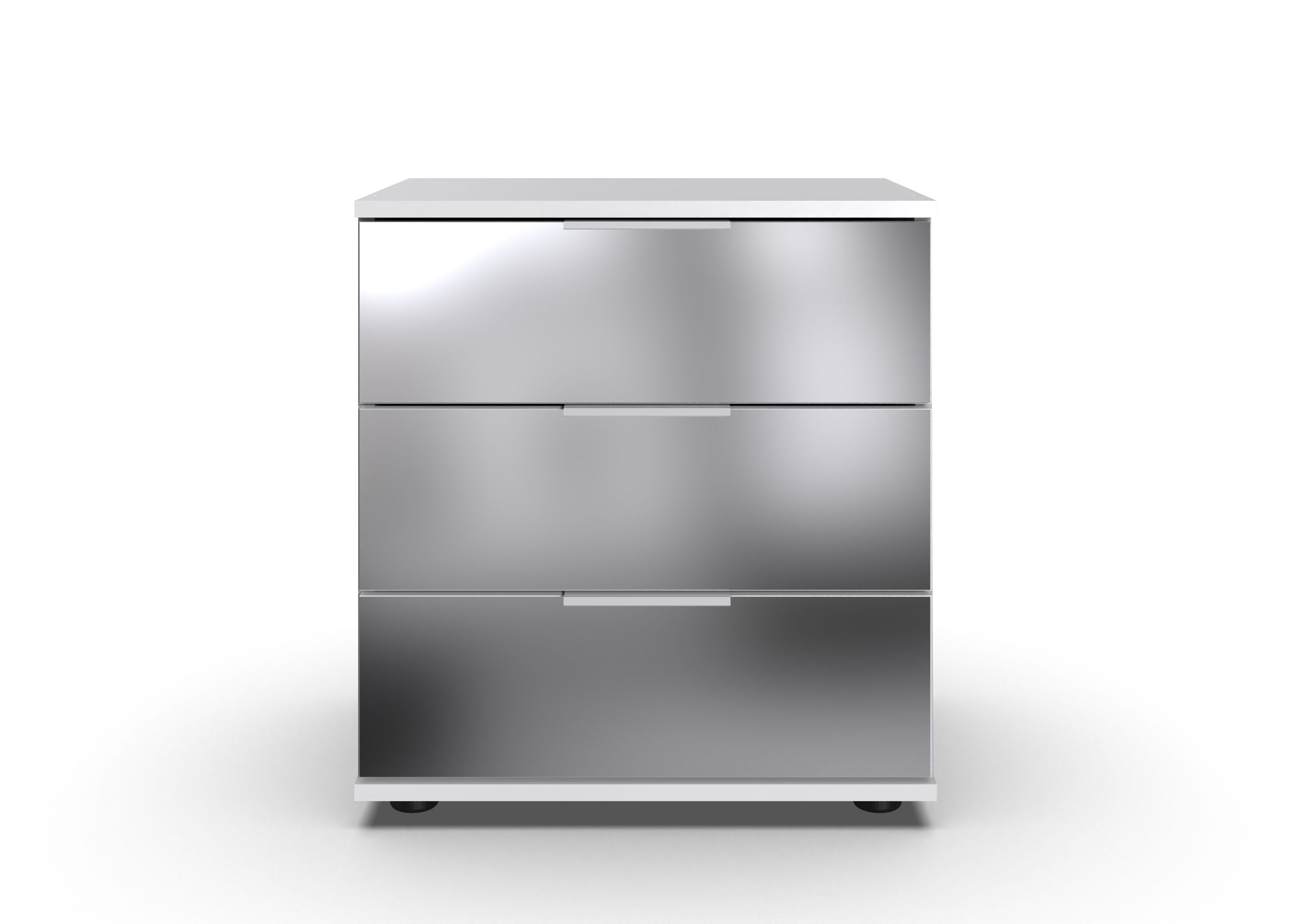 Wimex - Nachtkastje Saigon - E79703 - Wit/Glas - 52x58x38cm