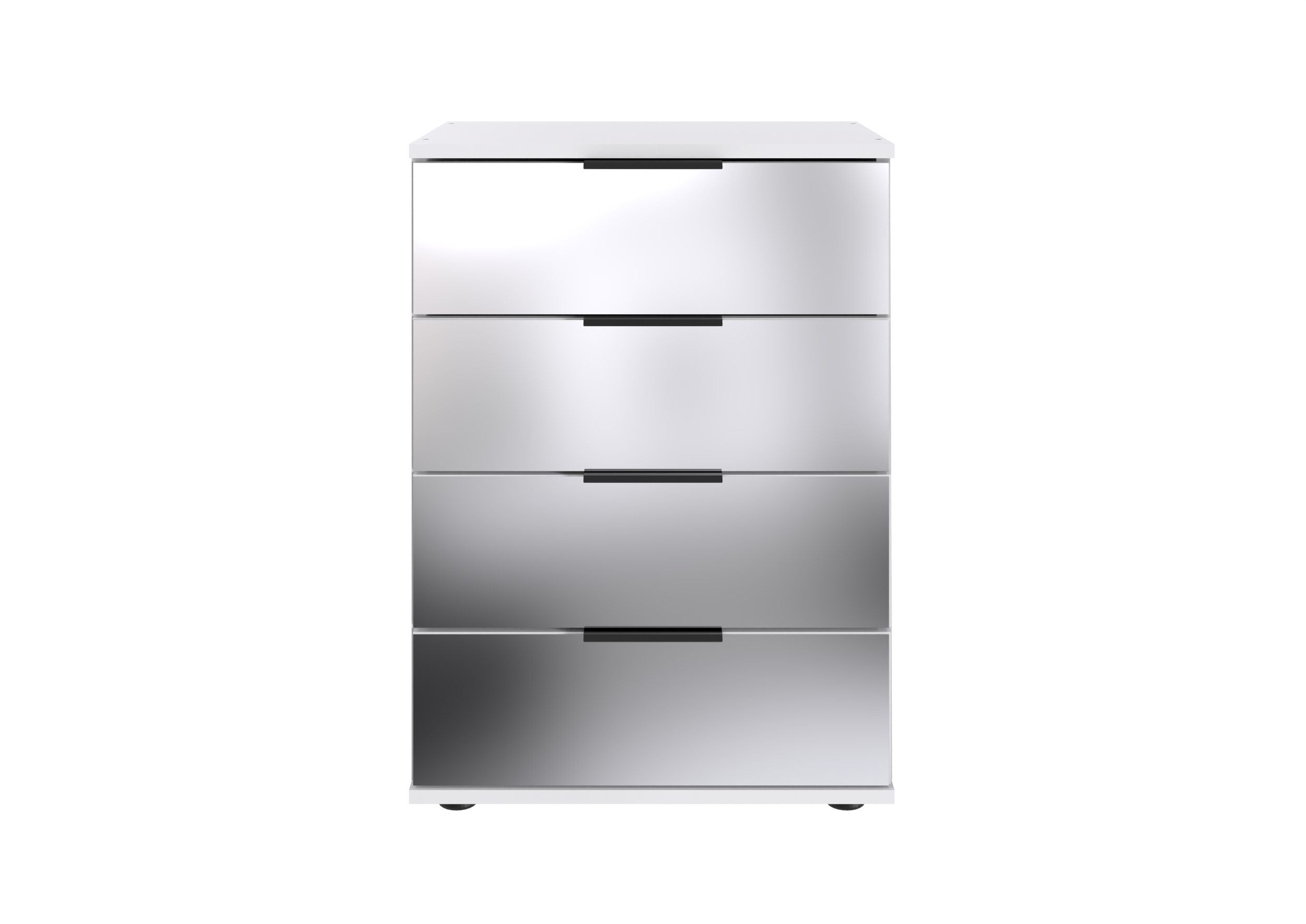 Wimex - Nachtkastje Saigon - M10765 - Wit/Glas - 52x74x38cm