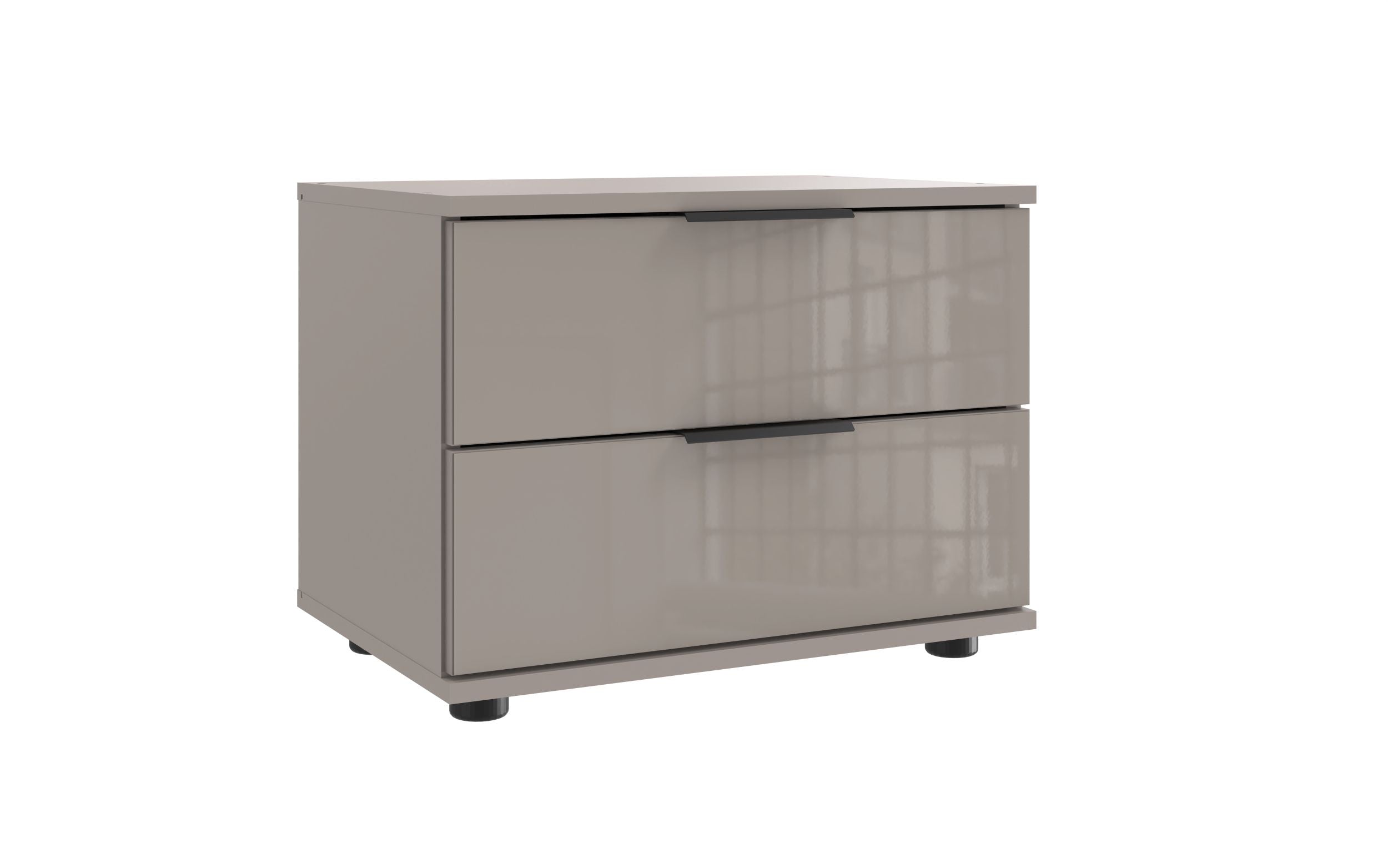 Wimex - Nachtkastje Saigon - M20697 - Sahara Grijs/Glas - 52x40x38cm