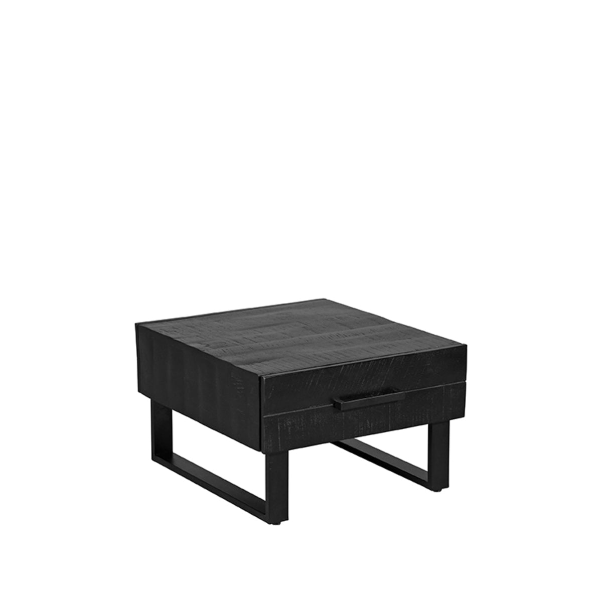 LABEL51 Salontafel Santos - Zwart - Mangohout - 64x70 cm