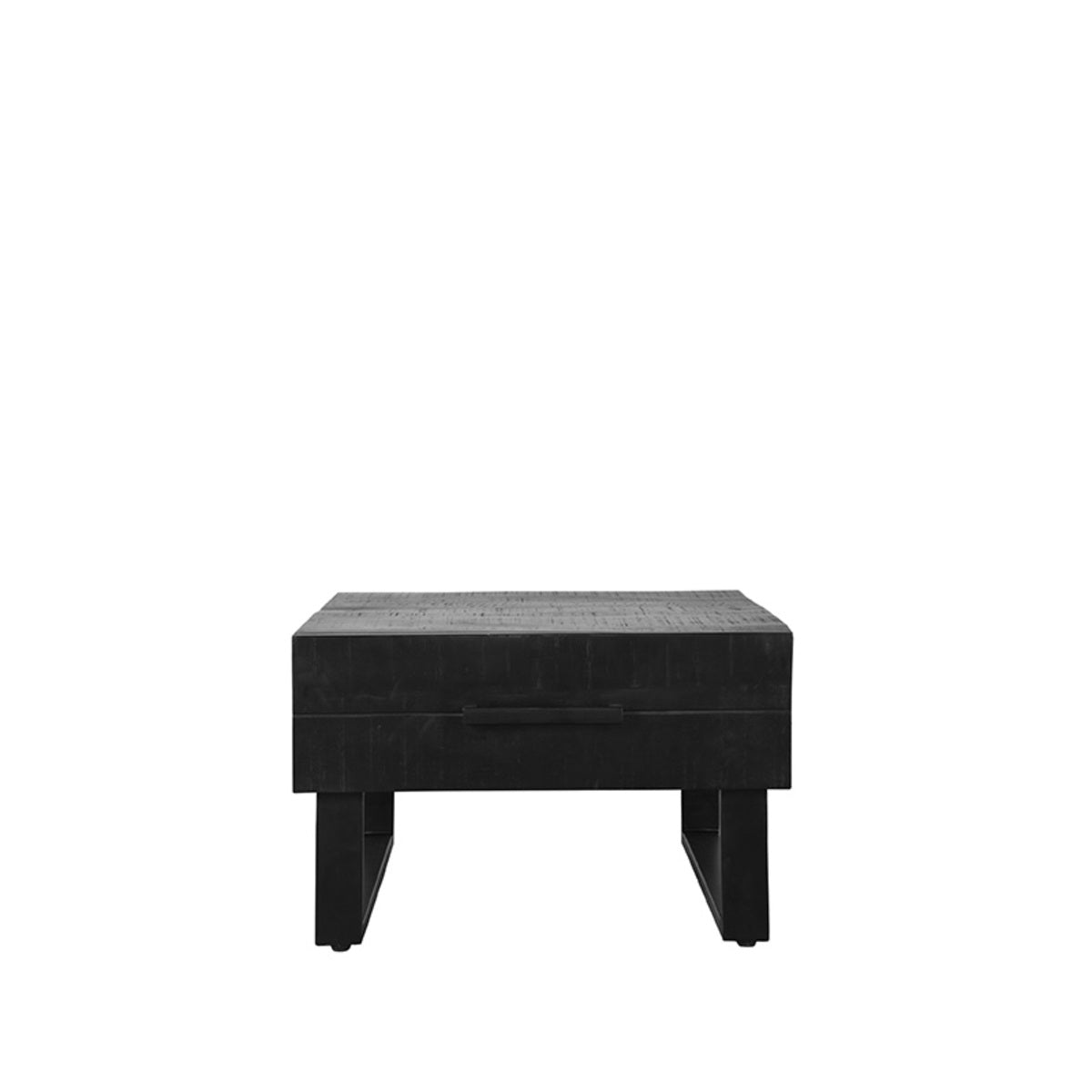 LABEL51 Salontafel Santos - Zwart - Mangohout - 64x70 cm