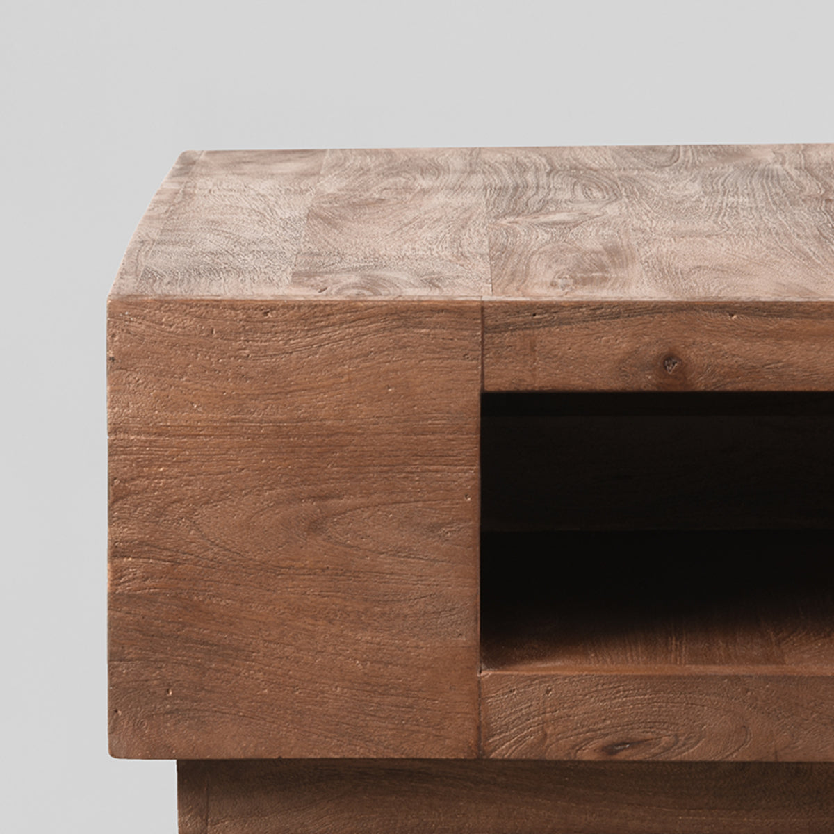 LABEL51 Table basse carrée – Espresso – Bois de manguier