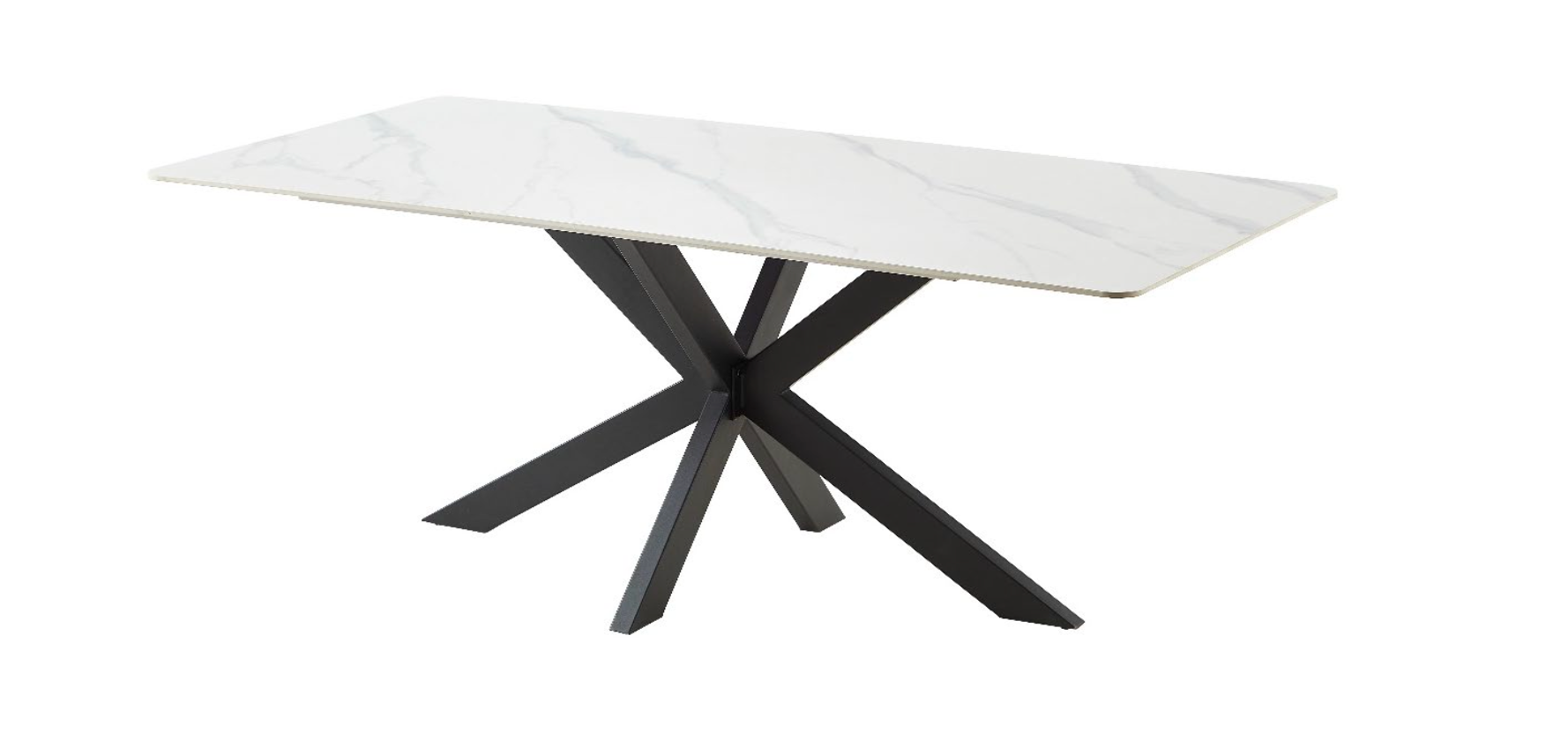 TYC - 180cm Carrara White - 12mm Eettafel - Keramisch - 180x76x90cm