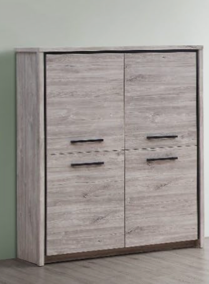 TYC - Barkast Oona - New Grey OAK - 120x160x45cm