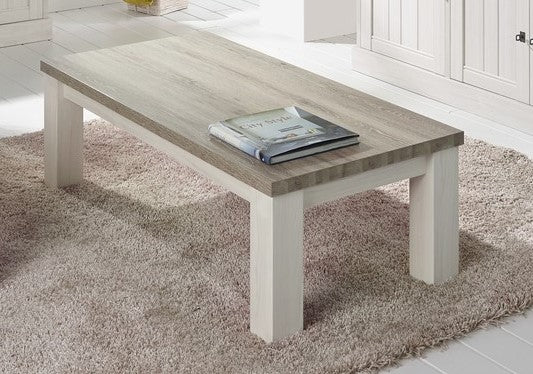 Meubar - Salontafel  York - T13T-K465-K550 - K467/K499 - Lariks/Kristal eik licht bruin  - 135x43x68cm