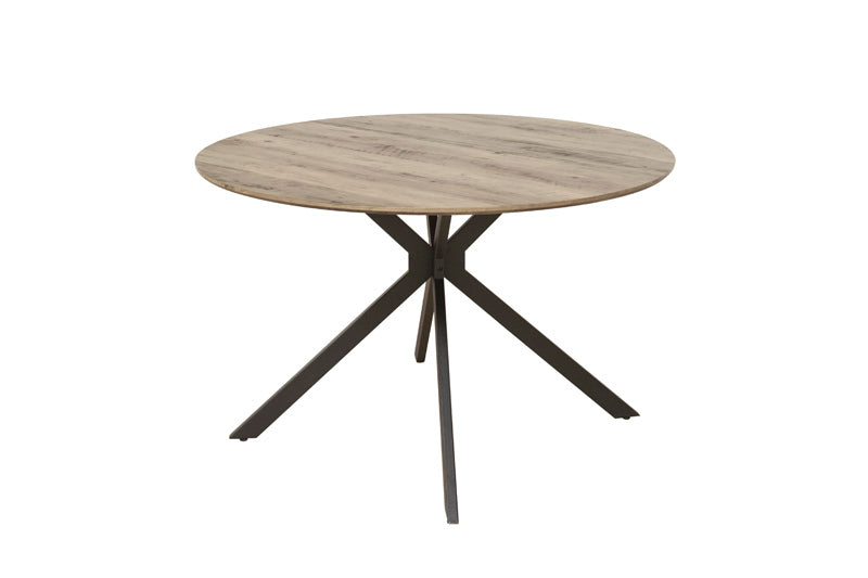 GBO - Table de salle à manger Joy - Ronde - Chêne Alaska - 120x76 cm