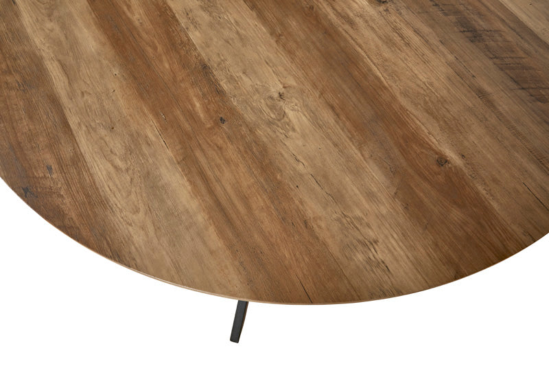 GBO - Table de salle à manger Joy - Ronde - Chêne Alaska - 120x76 cm