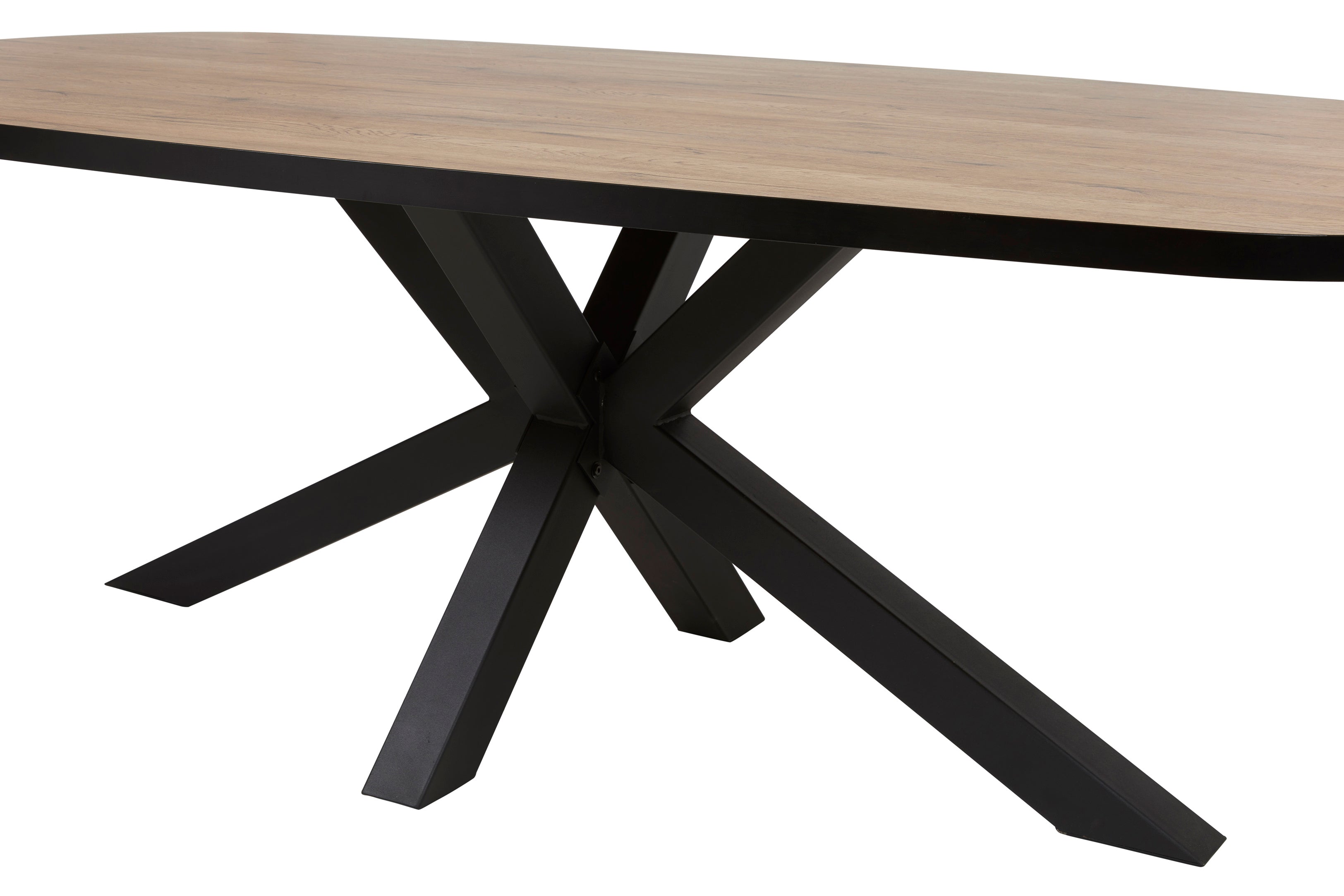 GBO - Table Piero - Ovale - Pied Étoile-Araignée - 200x100x76 cm