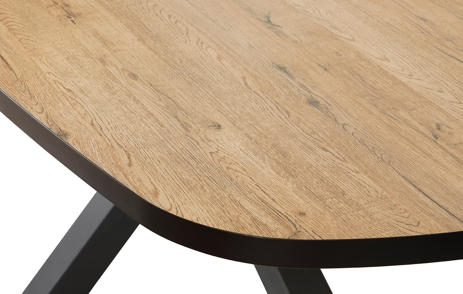 GBO - Table Piero - Ovale - Pied Étoile-Araignée - 200x100x76 cm