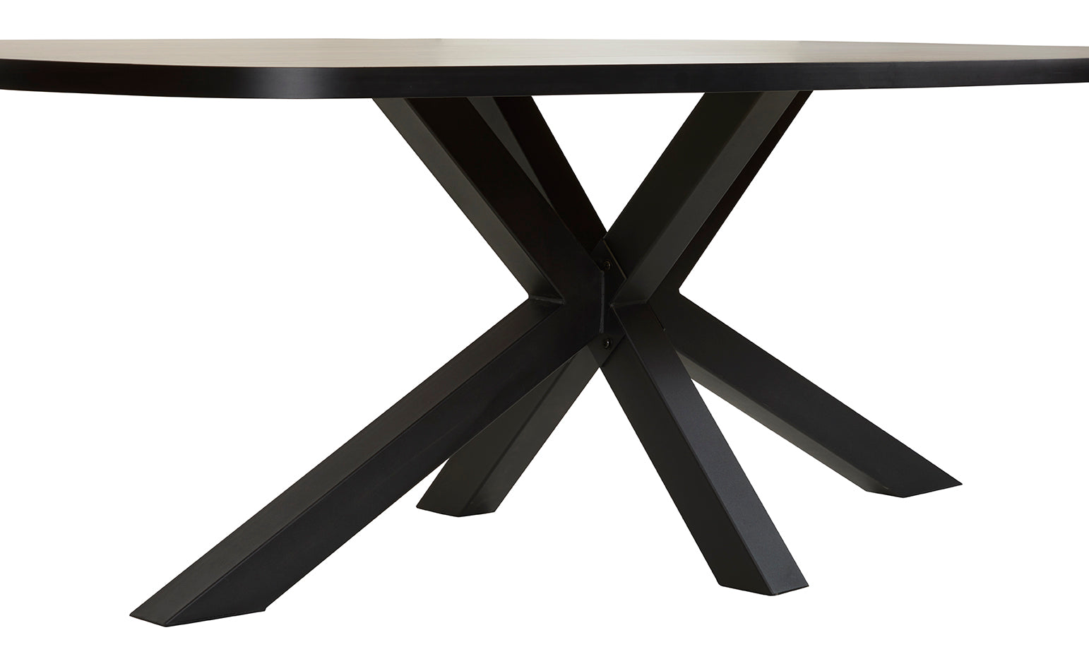 GBO - Table Piero - Ovale - Pied Étoile-Araignée - 200x100x76 cm