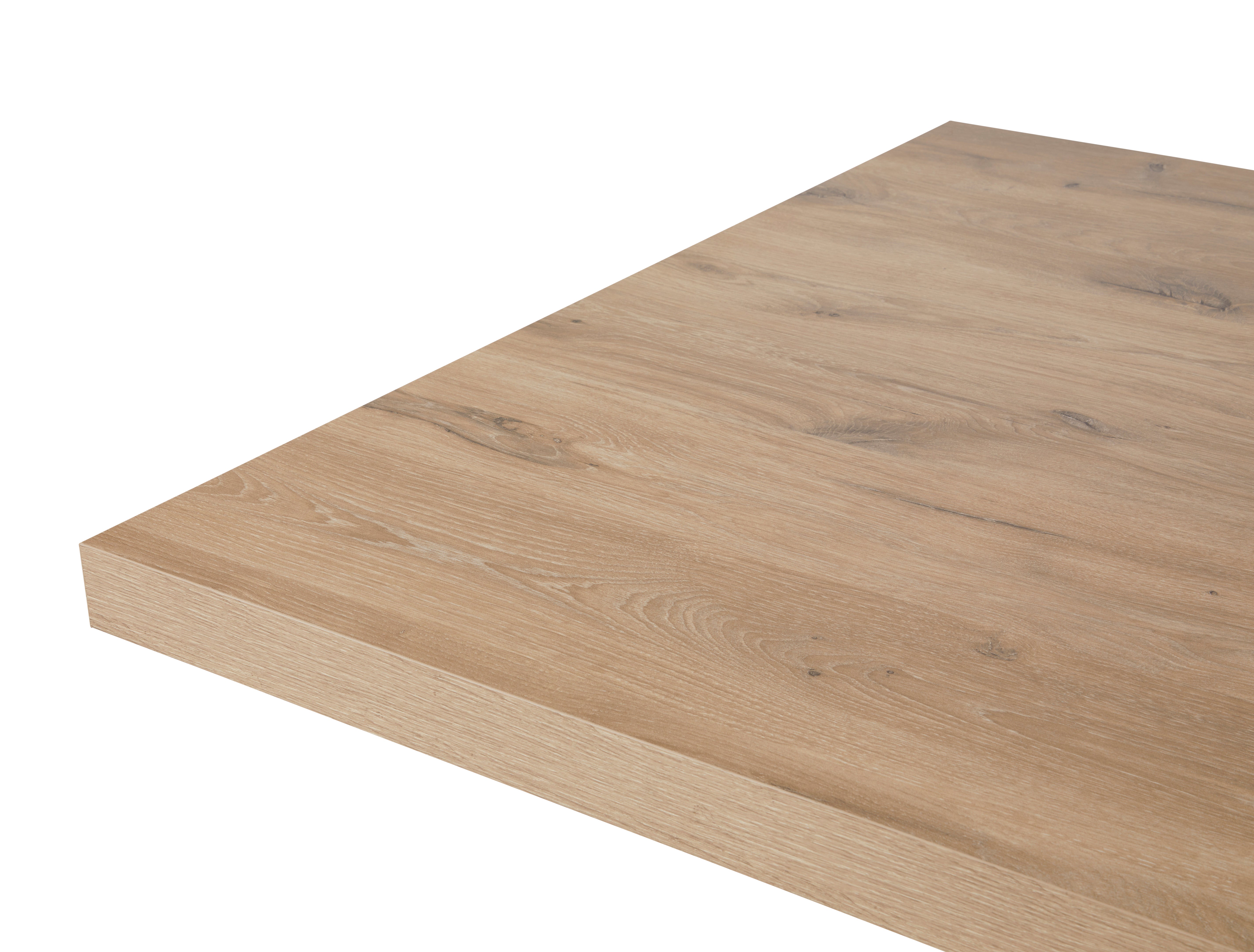 GBO - Eettafel Sacha – 170x100x76 cm – Canyon eiken – Crossed leg