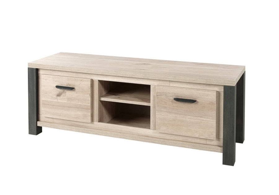 Meubar - TV-meubel  Tomba - TV7 - K497 - Oude Eik/Imitatie staal  - 167x61x50cm