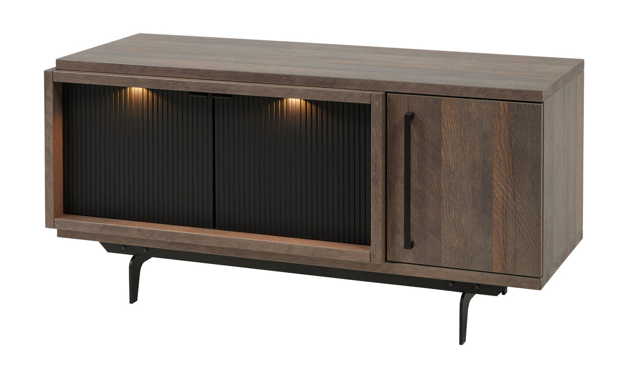Meubar - TV-meubel  Trentino - TV6 - K677 - Golden oak/Matt black  - 131x63x50cm