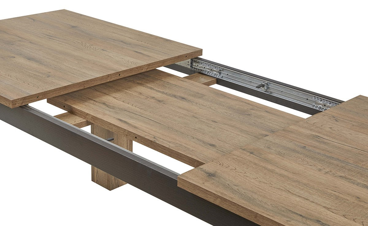 GBO - Eettafel Phenix -Verlengbaar - Scarlet oak/ Black - 180-> 230x90x76 cm