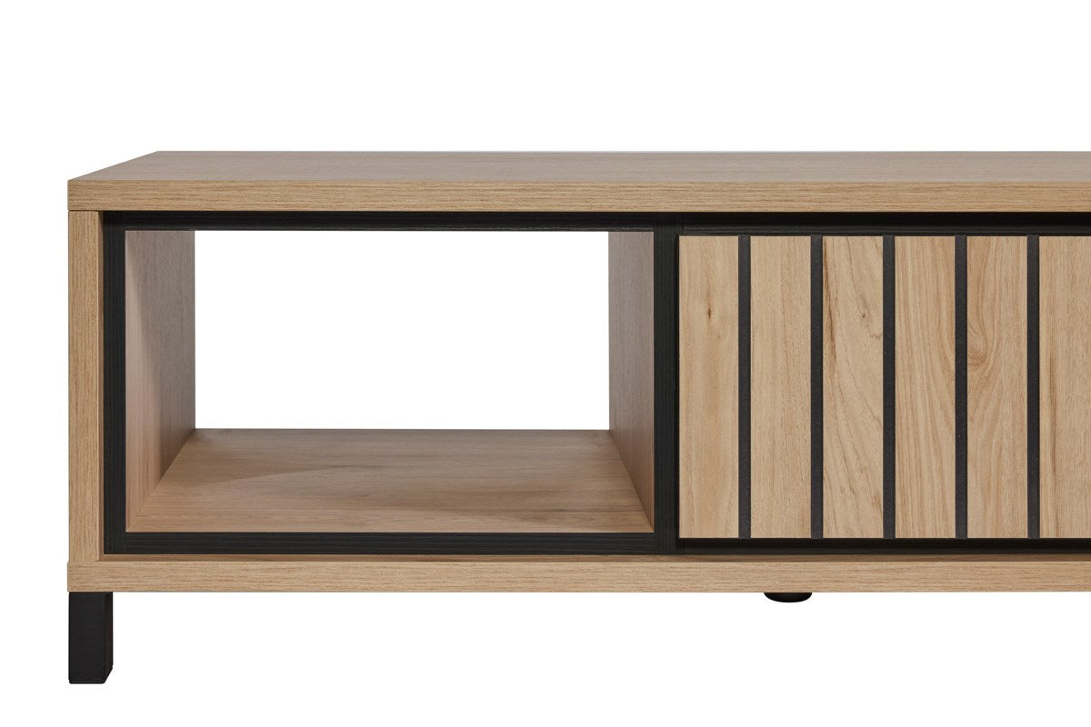 GBO - Table basse Toby – 130x45x70 cm – Castella/Nox