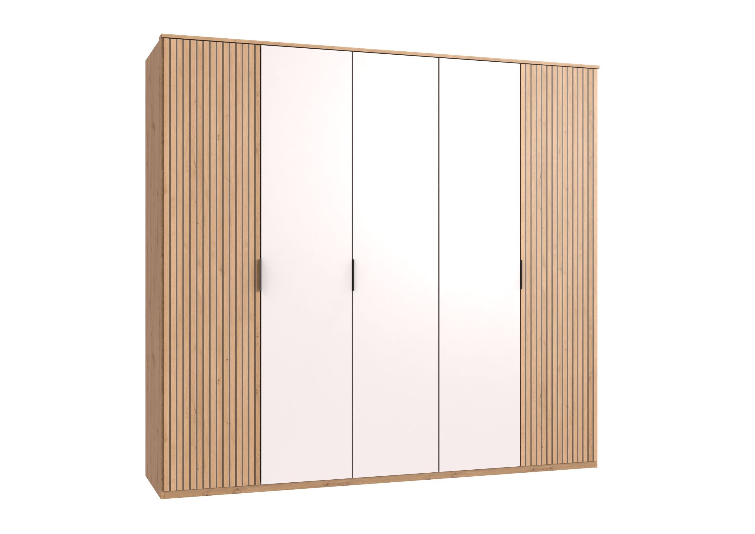 Wimex - Kleerkast Tunis - D22558 - Artisan Eik/ Wit - 225x210x58cm