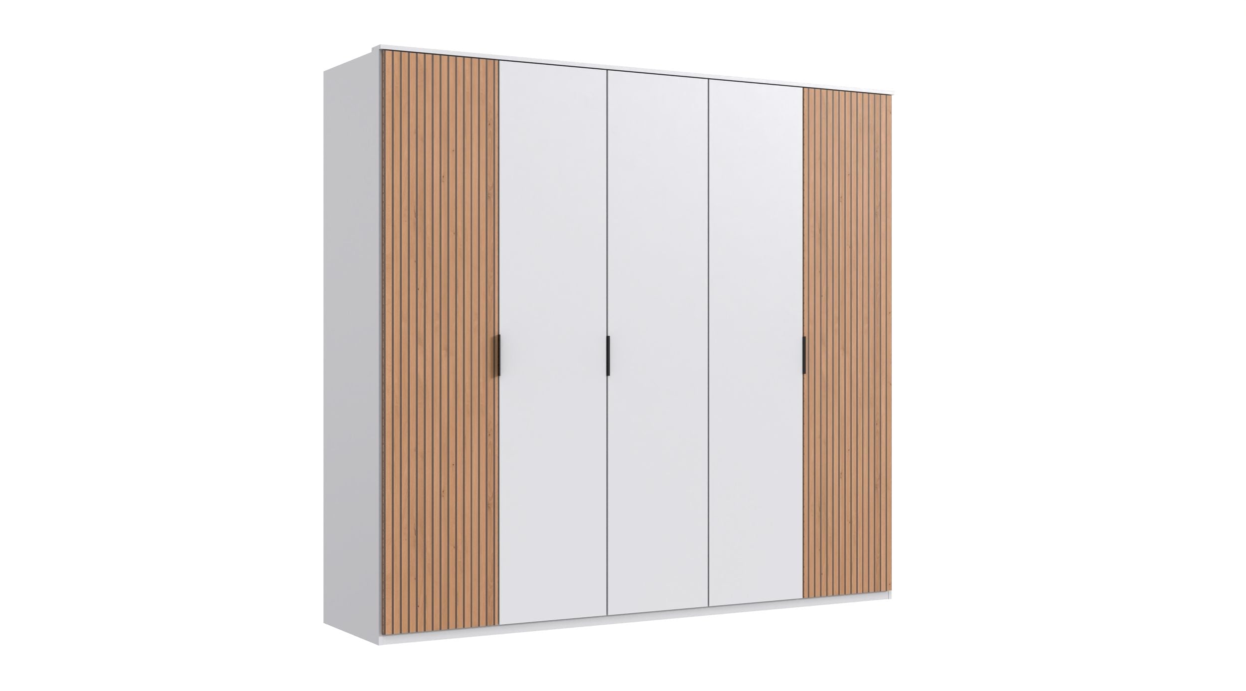 Wimex - Kleerkast Tunis - D23558 - Wit/Artisan Eik - 225x210x58cm