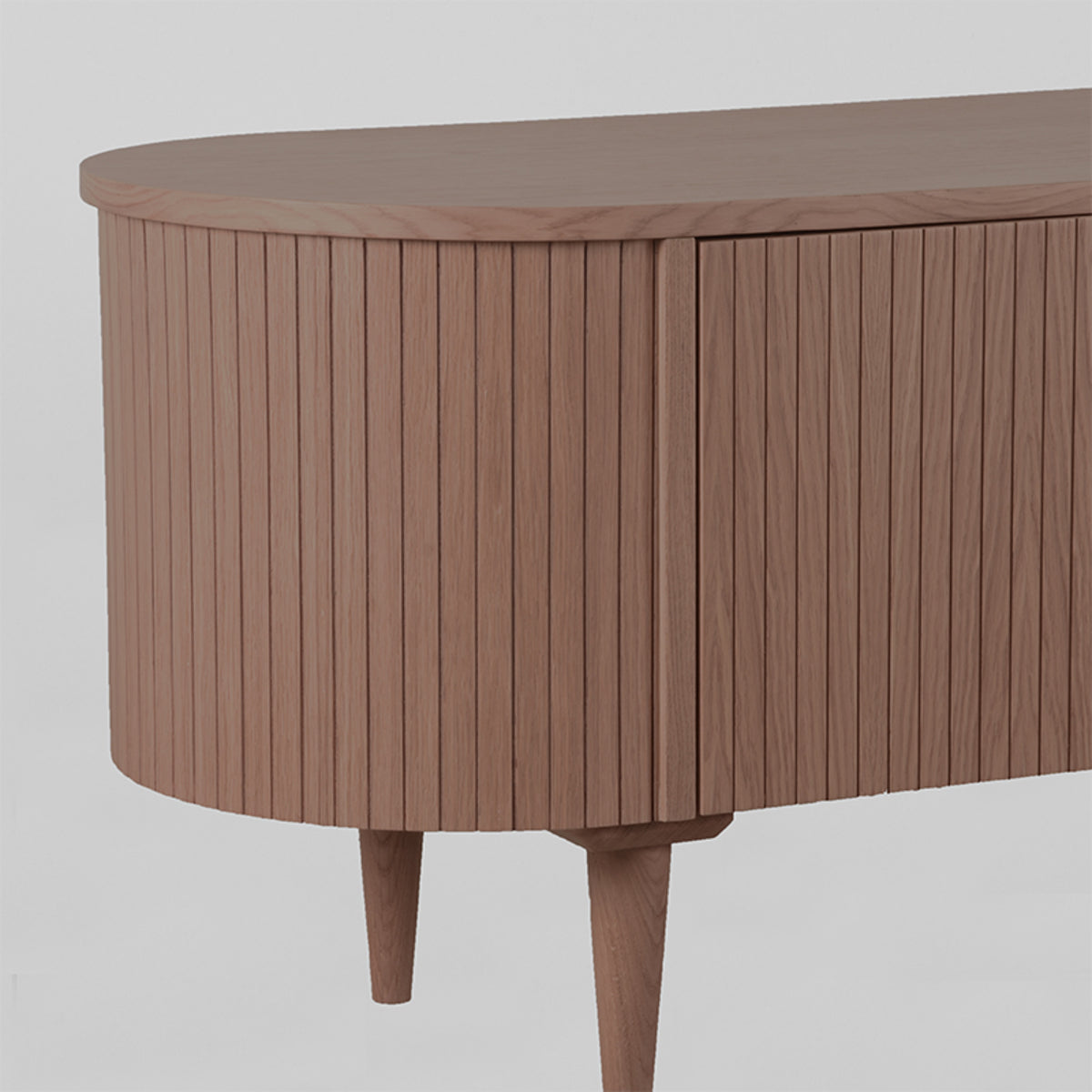 Label51 - Meuble TV Oliva - Chêne - Noyer - 180 x 47 x 55 cm