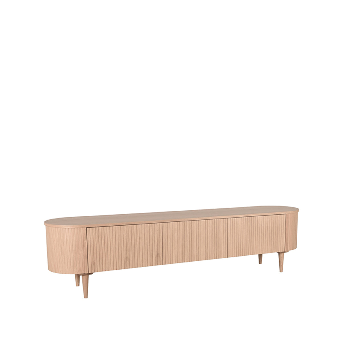 Label51 - Tv-meubel Oliva - Eikenhout - Naturel - 220 x 47 x 55 cm