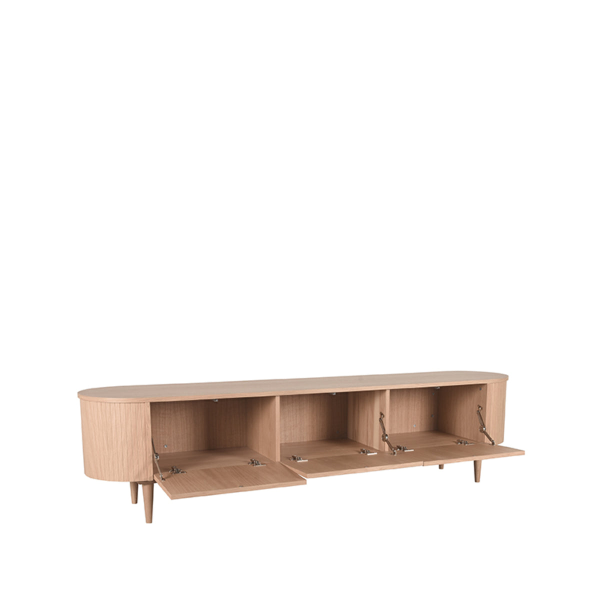 Label51 - Tv-meubel Oliva - Eikenhout - Naturel - 220 x 47 x 55 cm