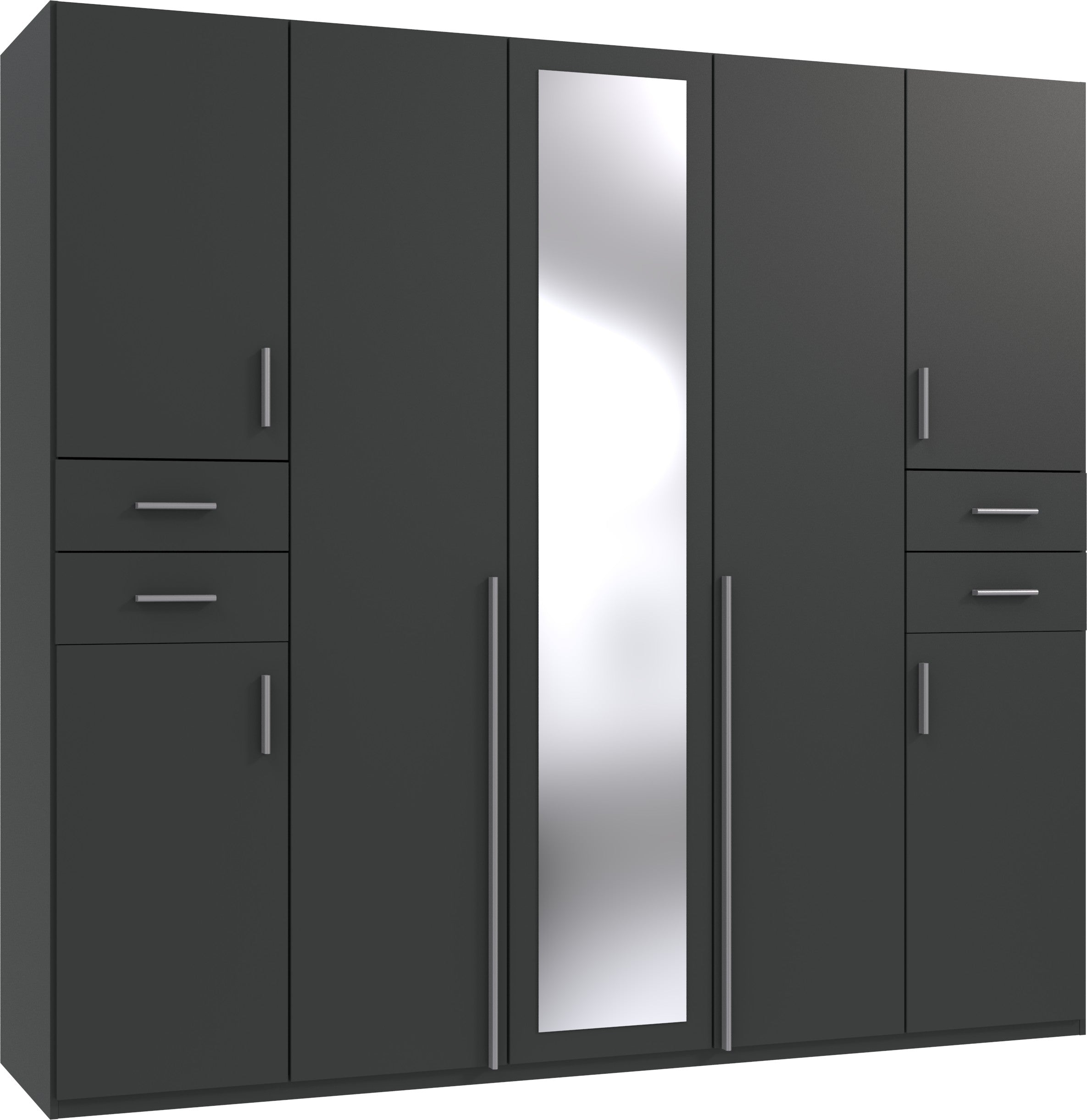 Wimex - Kleerkast Vegas - D13655 - Grafiet - 225x208x58cm