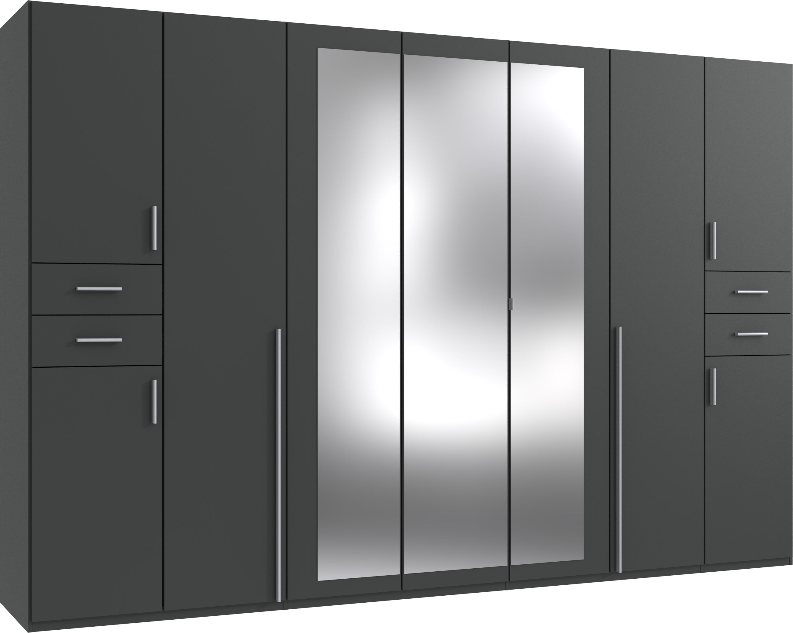 Wimex - Kleerkast Vegas - D13658 - Grafiet - 313x208x58cm