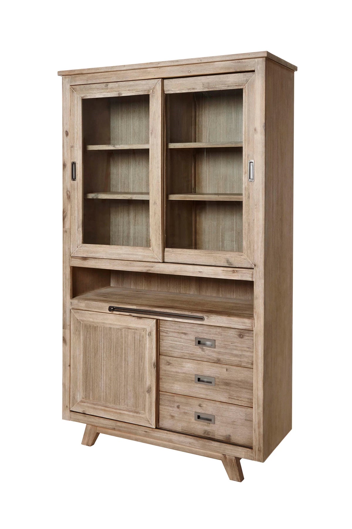 GBO – Vitrine Evian Forest – Bois d'acacia - 195x115x42 cm
