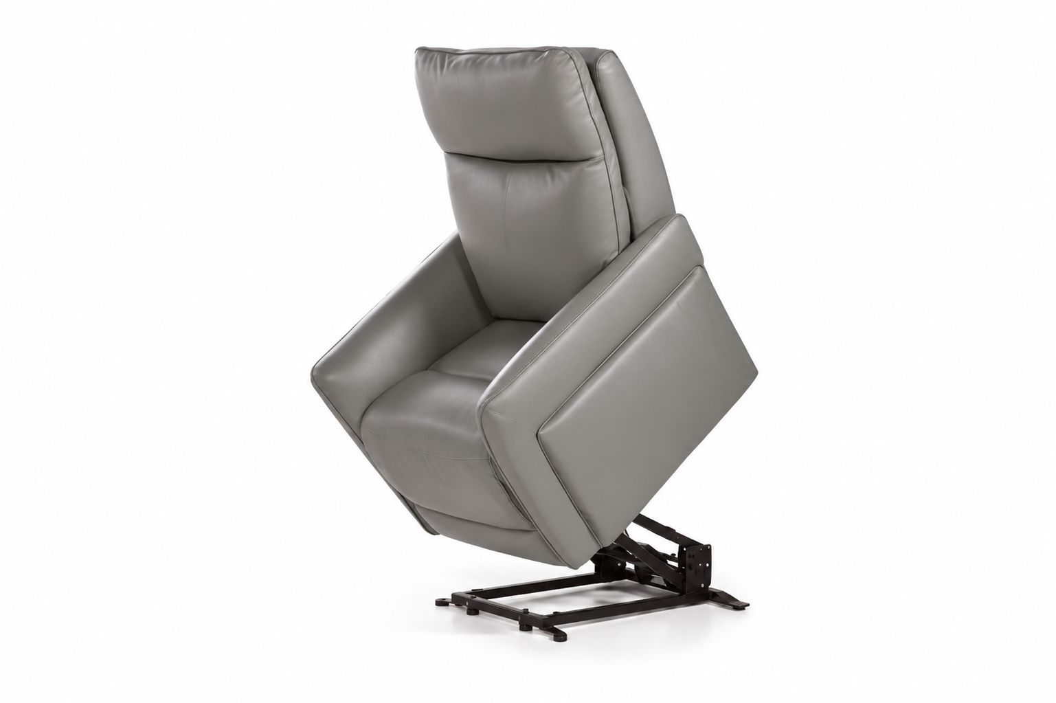 DEZ - Relax Basile - Cuir Gris - 4 moteurs 80x99x110 cm