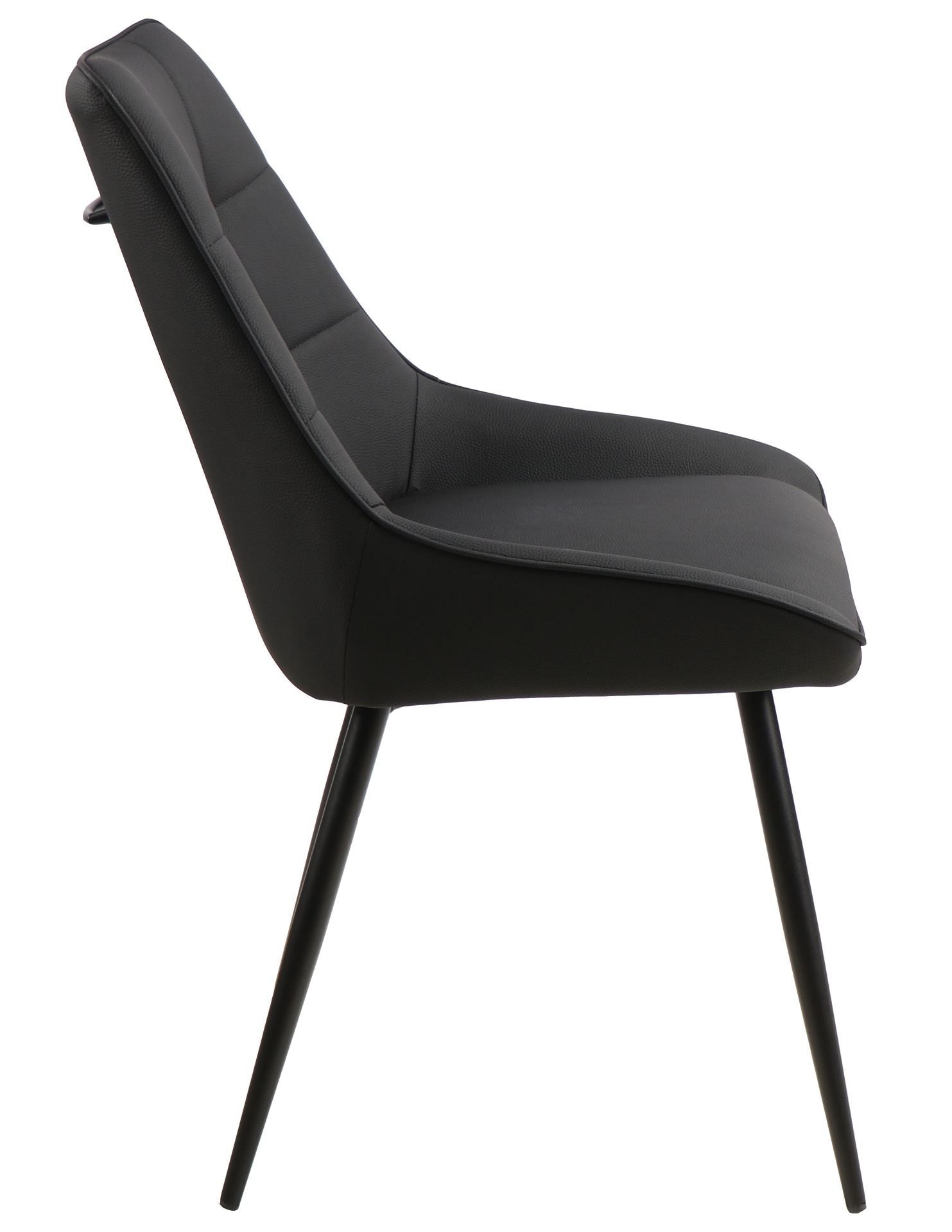 2BM - Eetkamerstoel Lotte - Zwart - 61x89x49cm