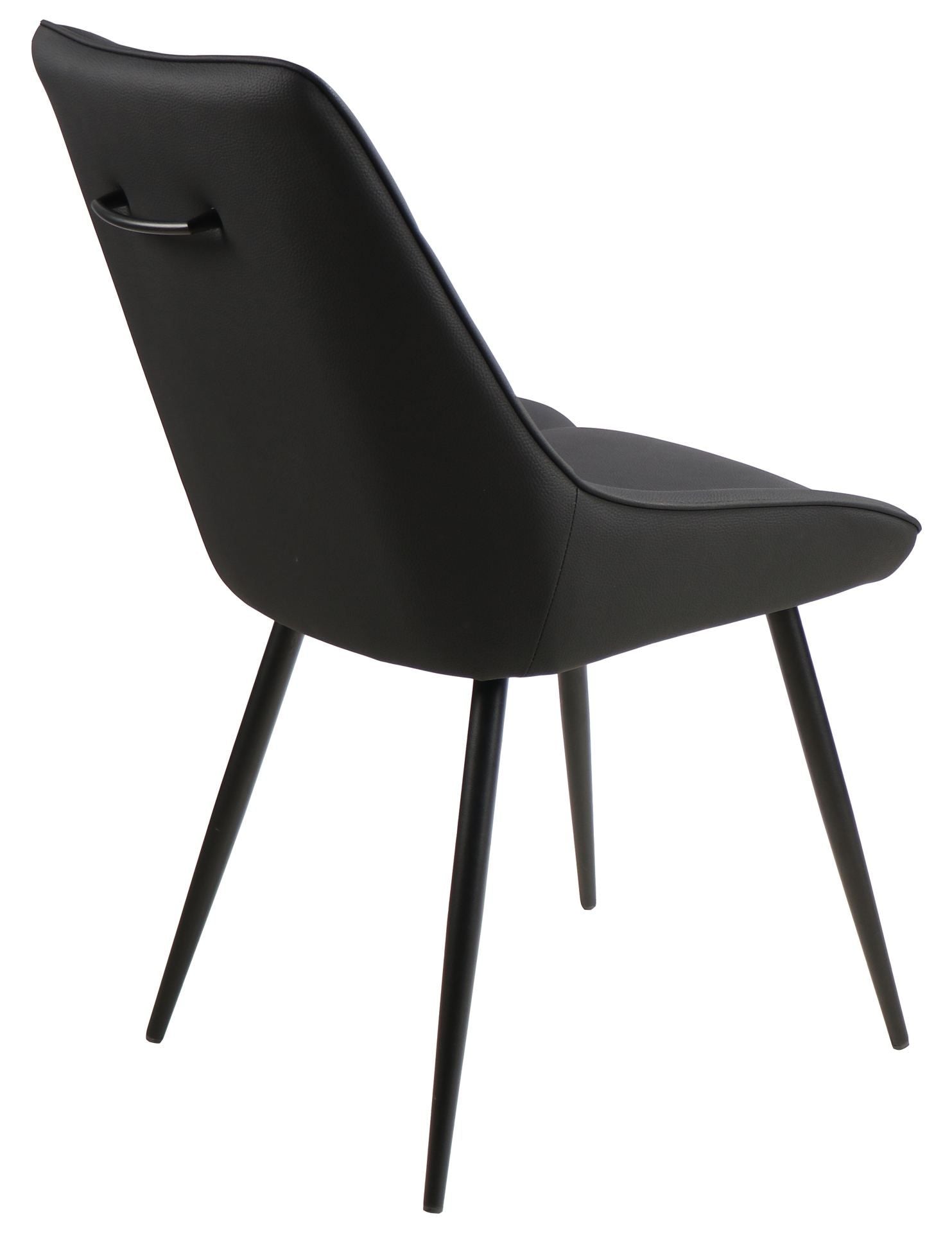 2BM - Eetkamerstoel Lotte - Zwart - 61x89x49cm