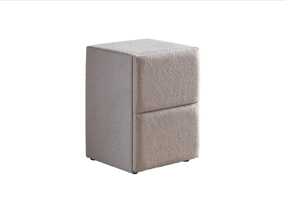 2BM - Alice Nachtkastje - Licht ecru - 2 lades – 58x40x42cm