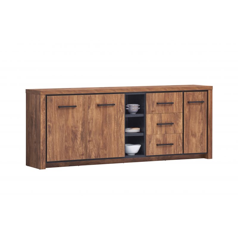 RLY - Dressoir Ensor - Donkere Eik - 230x90x45cm