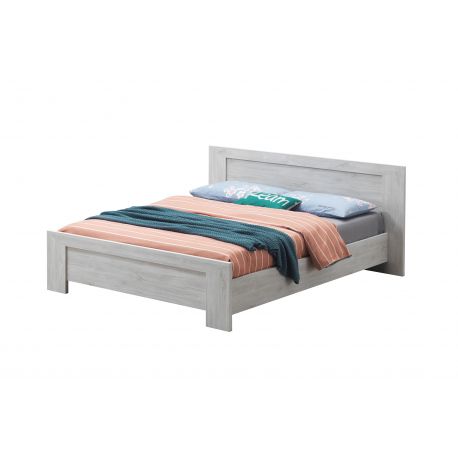 TYC - Tweepersoonsbed Ozark - Witte Eik - 160x88x200cm