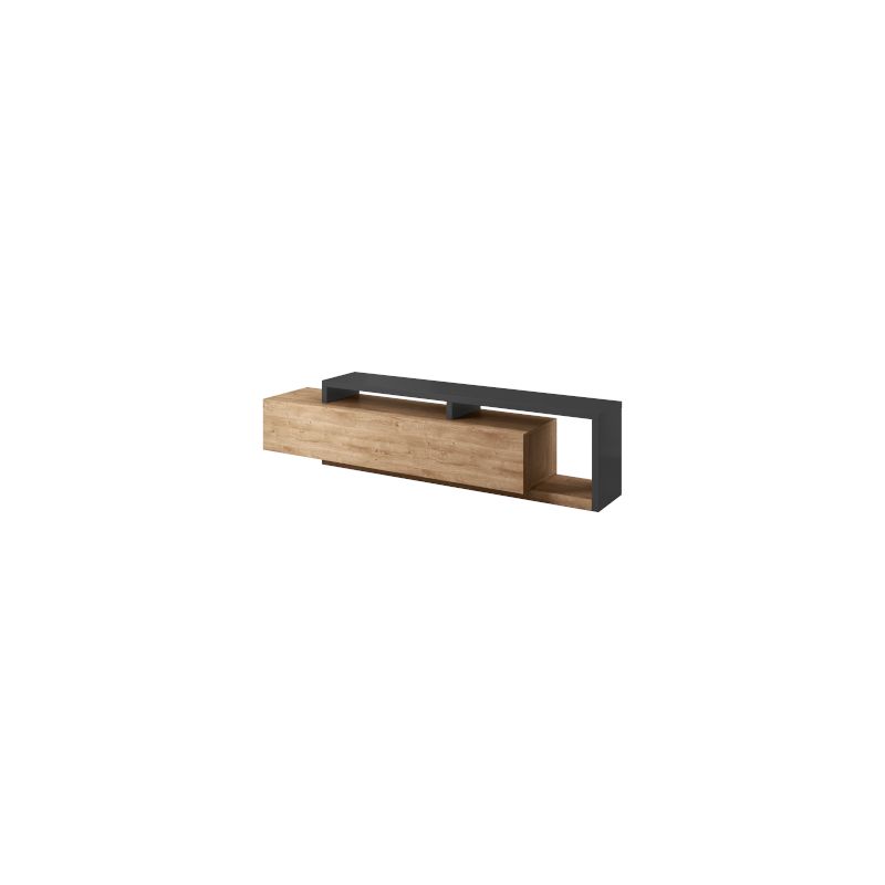 HM - TV-Meubel Bota - Eik/Antraciet - 219x52x45cm