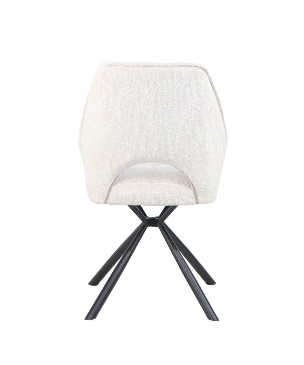 2BM - Eetkamerstoel Yves - Stof - Beige - 60x87x50cm