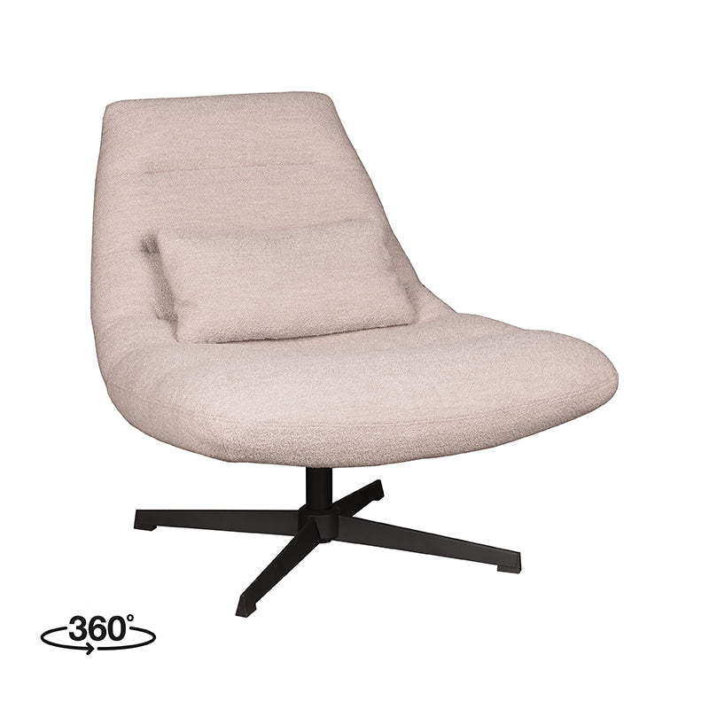 LABEL51 - Fauteuil Nox - Naturel - Bouclette