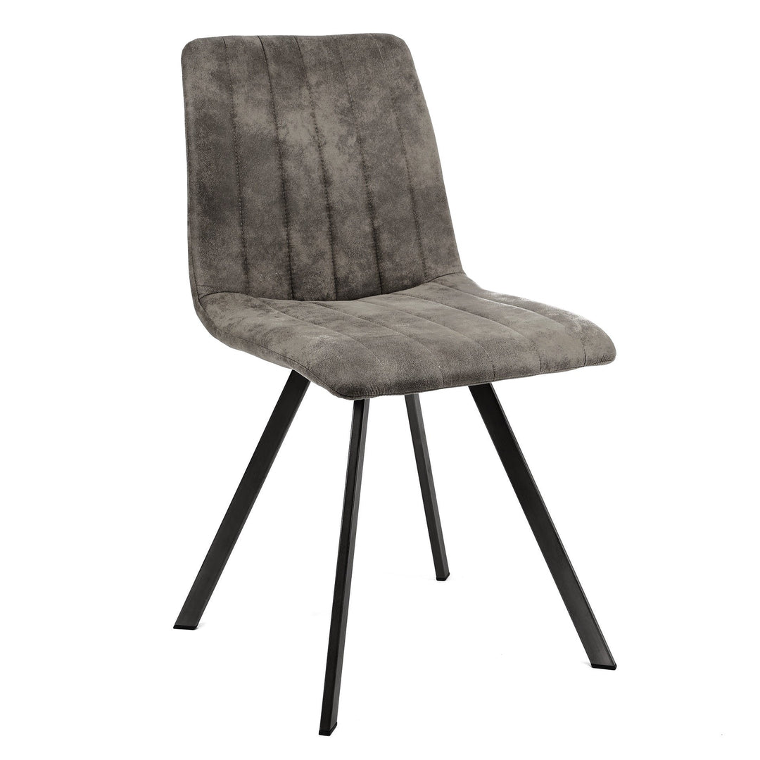 MLM - Eetkamerstoel Jack - Stof - Grijs- 45x89x59cm